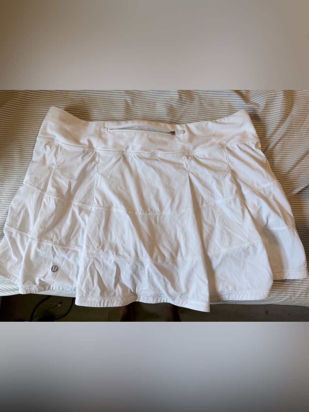 White Lululemon Pace Rival Skirt